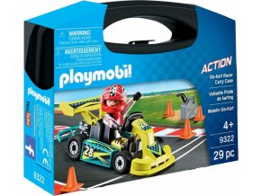 PLAYMOBIL® 9322 Přenosný kufřík Motokárový závodník