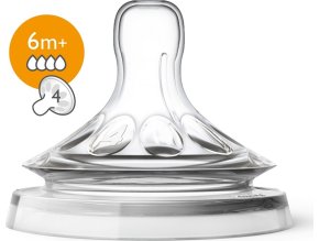 Philips AVENT Dudlík NATURAL 4 rychlý průtok, 2 ks