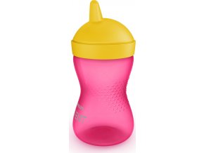 Philips AVENT Hrneček 300 ml Grippy tvrdá hubička dívka