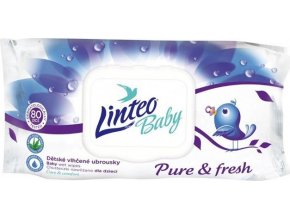 Vlhčené ubrousky Linteo Baby 80 ks Pure and fresh