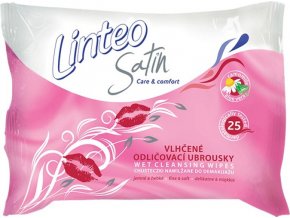 Vlhčené ubrousky Linteo Satin odličovací 25 ks