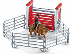 Schleich 41419 Kovboj na býku v ohradě