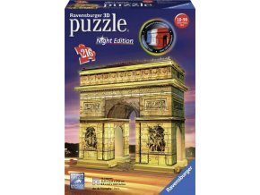 3D Puzzle Vítězný oblouk, Noční edice, 216d.