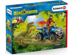 Schleich 41466 Útěk před velociraptorem na čtyřkolce