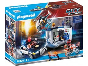 PLAYMOBIL 70326 Policie s autem a helikoptérou