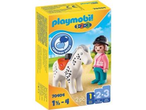 PLAYMOBIL 70404 Žokejka s koněm (1.2.3)