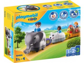 PLAYMOBIL 70405 Zvířecí vláček (1.2.3)