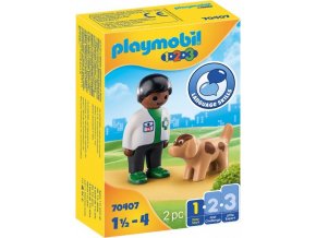 PLAYMOBIL 70407 Veterinář s pejskem (1.2.3)