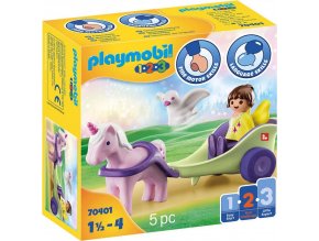 PLAYMOBIL® 70401 Kočár s jednorožcem a vílou (1.2.3)