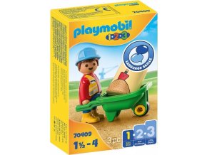 PLAYMOBIL 70409 Dělník s kolečkem (1.2.3)