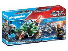 PLAYMOBIL 70577 Policejní motokára: Pronásledování lupiče trezoru