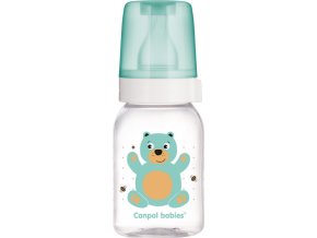 CANPOL CANPOL BABIES Lahev s potiskem CUTE ANIMALS 120ml - zelená