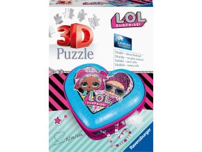 Puzzle 3D Srdce L.O.L. panenky 54 dílků