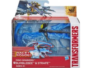 Hasbro Transformers 4 construct Bots Transformer se zvířetem Bubmblebee + Strafe