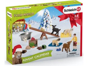 Schleich 98271 Adventní kalendář Domácí zvířata 2021
