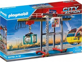 PLAYMOBIL® 70770 Portálový jeřáb s kontejnery