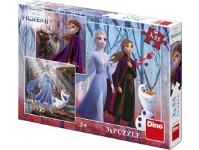 Puzzle Disney FROZEN II 3x55 dílků