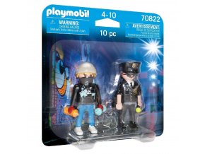 PLAYMOBIL 70822 DuoPack Policista a sprejer