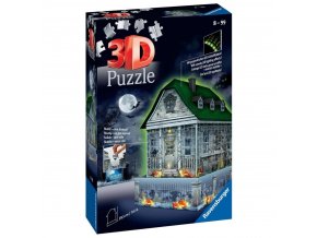Ravensburger 11254 Puzzle 3D Strašidelný dům Noční edice 257 dílků