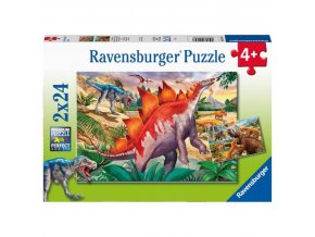 Ravensburger 05179 Puzzle Svět dinosaurů 2 x 24 dílků