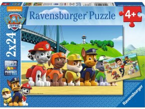 Ravensburger 09064 Tlapková Patrola: Stateční psi; 2x24 dílků