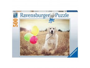 Ravensburger 16585 Puzzle Pes Labrador s balónky 500 dílků