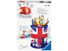 Ravensburger 11153 Puzzle 3D Stojan na tužky Union Jack 54 dílků