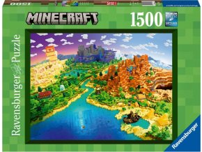 Ravensburger 17189 Minecraft: Svět Minecraftu 1500 dílků
