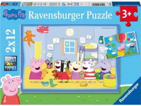 Ravensburger 05574 Prasátko Peppa: Peppino dobrodružství 2x12 dílků