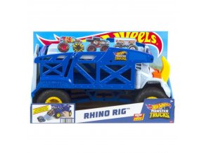 Hot Wheels Monster Trucks Nosorožčí přeprava tracků