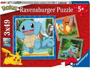 Ravensburger 05586 Puzzle Vypusťte Pokémony 3x49 dílků
