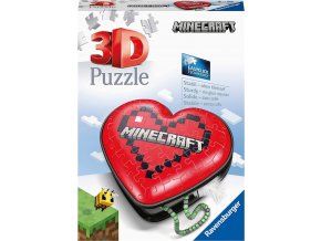 Ravensburger 11285 Puzzle 3D Srdce Minecraft 54 dílků