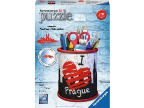 3D Puzzle Stojan na tužky I love Prague 54d. Ravensburger