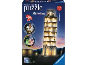 3D Puzzle Pisa, Noční Edice, 216d. Ravensburger