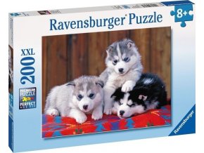 Puzzle Štěňata Husky 200d. Ravensburger