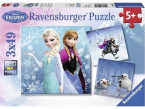 Puzzle Ledové království 3 x 49d. Ravensburger