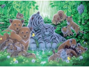 Puzzle Mláďata v lese 500d. Ravensburger