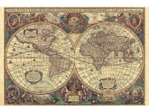 Ravensburger 17411 Puzzle Historická mapa světa 1630, 5000 dílků