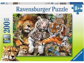 Puzzle Dřímající kočky 200 XXL dílků, Ravensburger