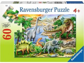 Puzzle Prehistorický život 60 dílků, Ravensburger