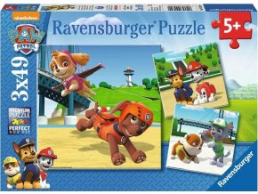 Ravensburger 09239 Puzzle Tlapková Patrola: Psí tým 3x49 dílků