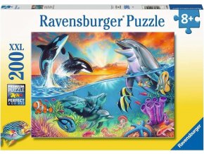 Ravensburger 12900 Puzzle Život v oceánu 200 XXL dílků