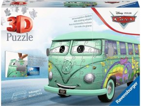 Ravensburger 11185 3D Puzzle Fillmore VW autobus Disney Pixar Cars 162 dílků