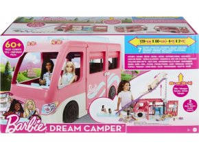 Barbie karavan snů s obří skluzavkou