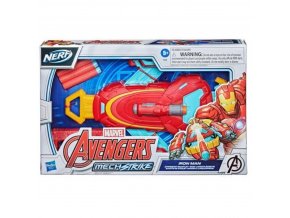 Nerf Avengers Mech Strike Iron Man Strikeshot galaktická rukavice