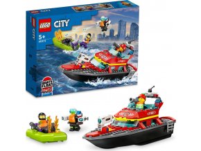 LEGO® City 60373 Hasičská záchranná loď a člun