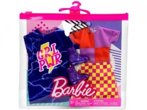 barbie obleceni pro panenku 2 pack electric girl power 1