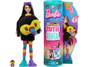 Barbie cutie Reveal Jungle Toucan panenka v kostýmu