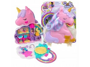 Polly Pocket pocketova kabelka Rainbow Unicorn Salon 2