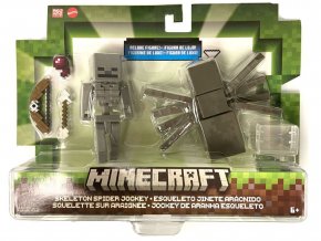 minecraft 8 cm figurka dvojbaleni skeleton a pavouk jockey 1